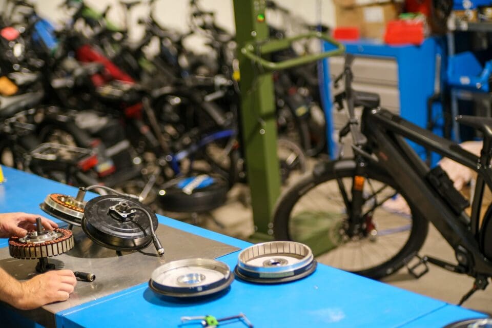 Stromer speed pedelec in revisie in het E-bis atelier